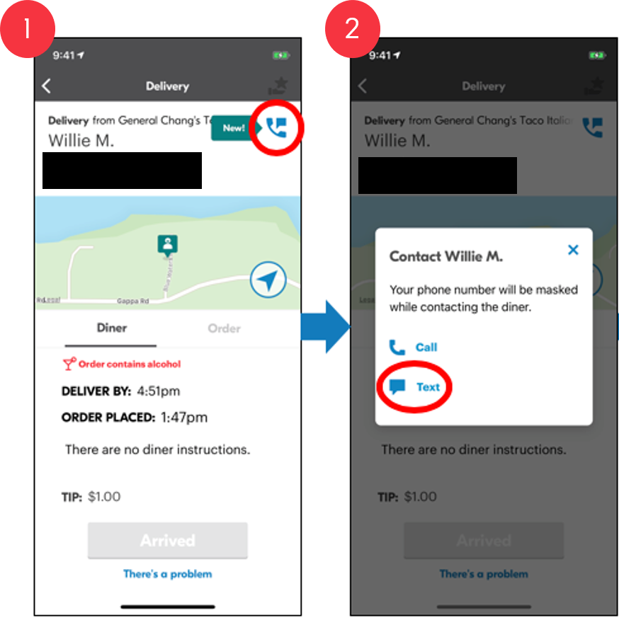 How to adjust or update Grubhub orders