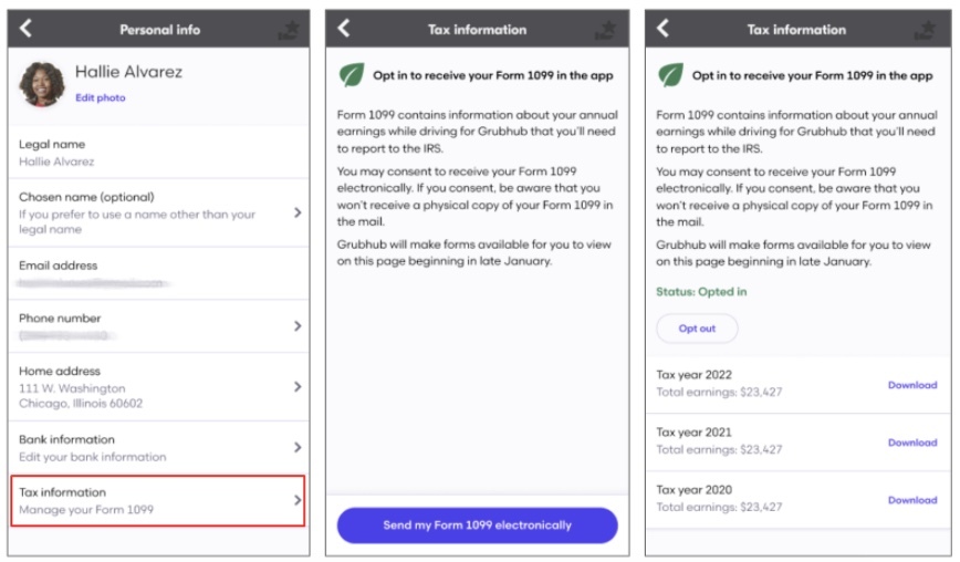 Can I receive my 1099-NEC electronically in the driver app ...